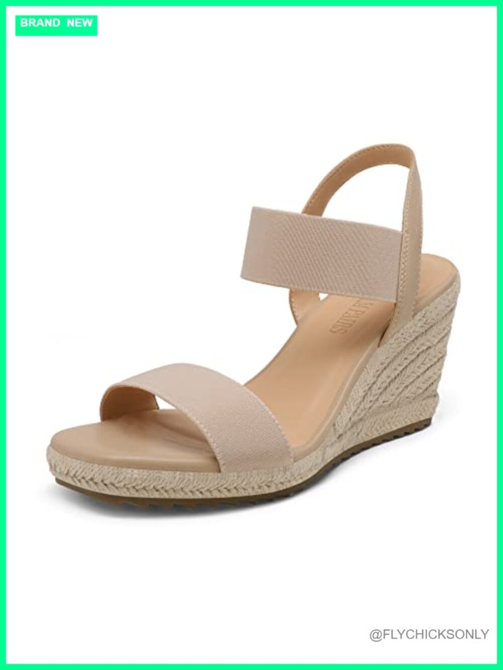 Women's Espadrille Wedge Platform Sandals Open Toe Ankle Strap Slip-On Summer